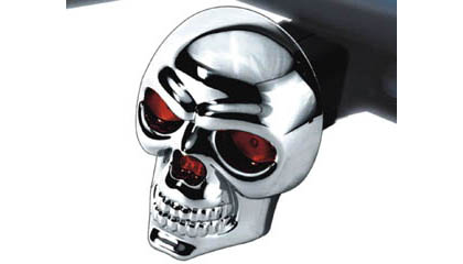 Bully Diecast Skull Hitch Cover with Brake Light